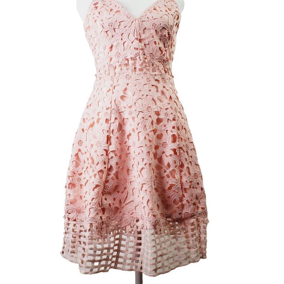 Lovers + Friends Bellini LaceDress in Veiled Rose, Sz S - Picture 5 of 12